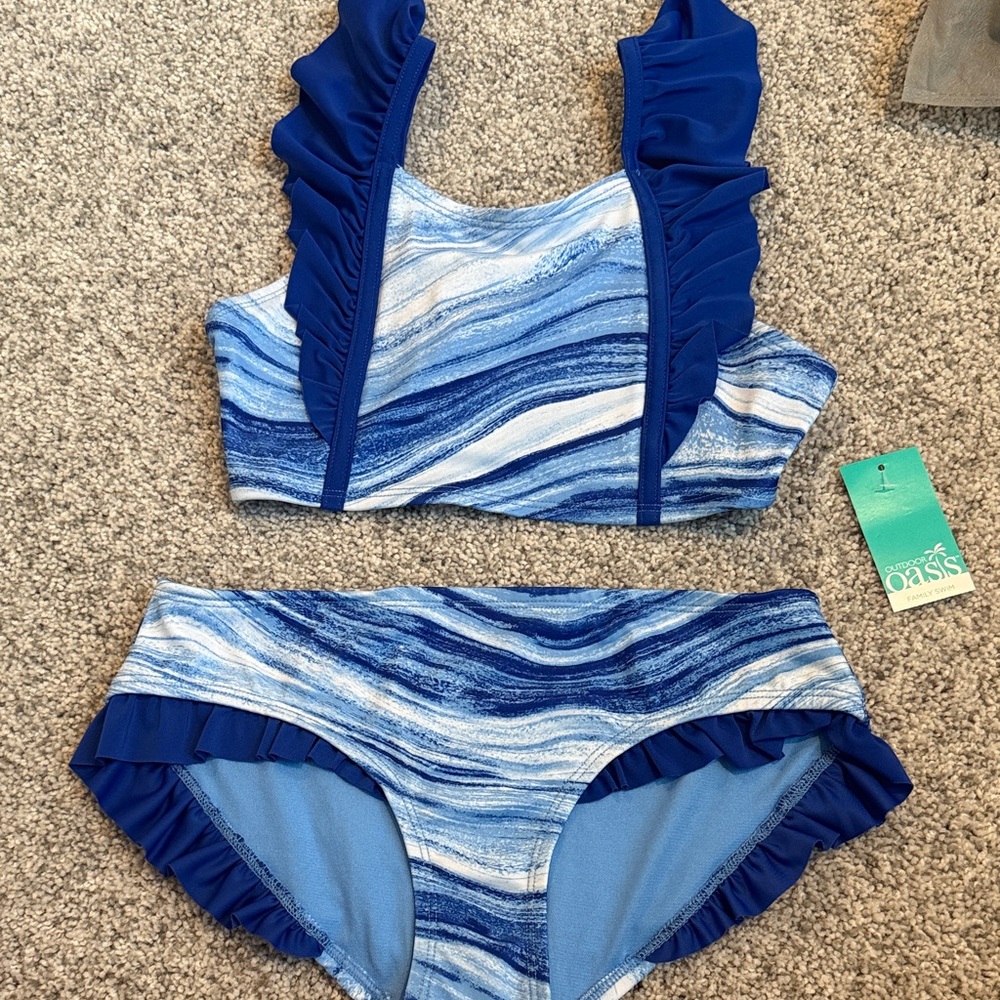 Oasis Kids Blue Wave Bikini Set